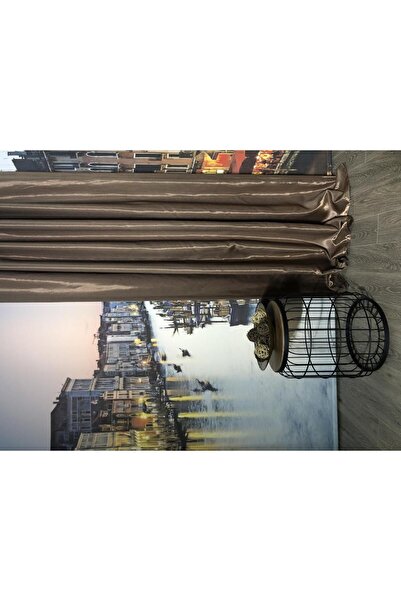 rendecioğlutekstil Rendecioğlu Tekstil Monoray Parlak Saten Fon Perde Adet Ba...