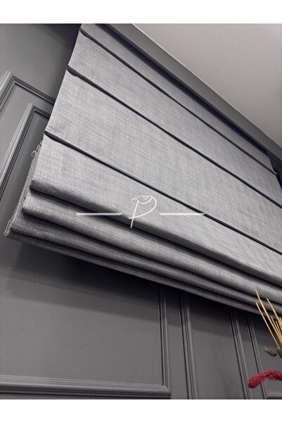 rendecioğlutekstil Folded Linen Balckout Curtain 3 Color Options