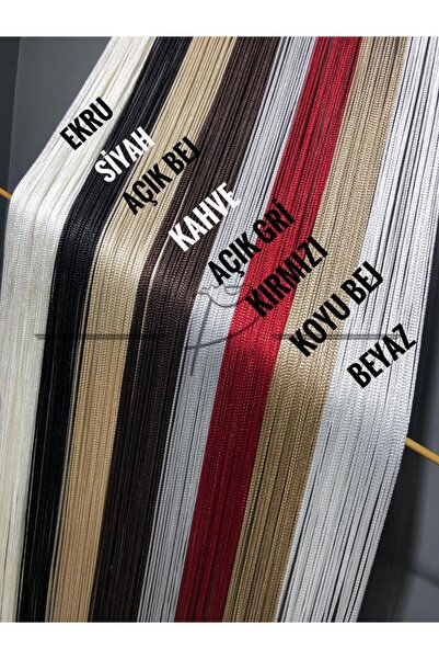 rendecioğlutekstil İp Tül İp Perde Kalın Zincir Serisi