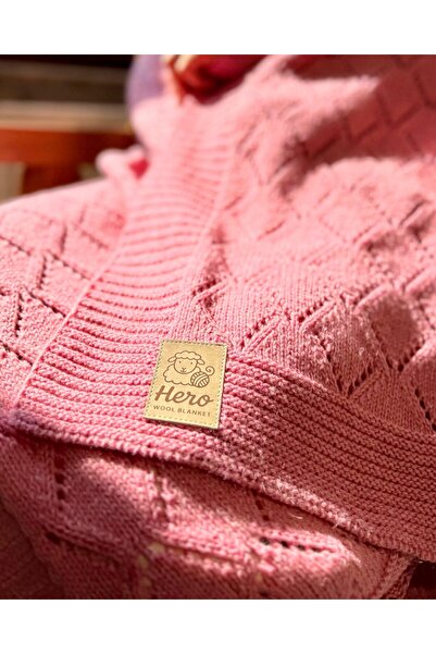 HERO CASA Yün Triko Tv Battaniyesi Ajurlu