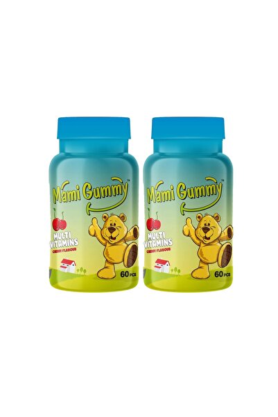 Mami Gummy Kids Gummies Multivitamin 60 Adet Çiğnenebilir Gummy Jel Kiraz Aromalı - 2 Adet
