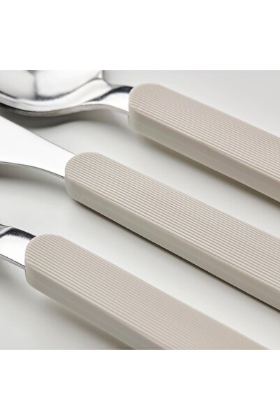 IKEA 16-Piece Spoon-Fork-Knife Set, Beige Color Stainless Steel