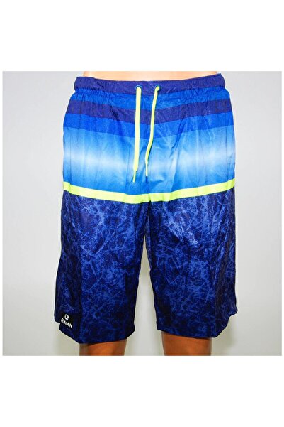 Decathlon Erkek Boardshort Şort Mayo Uzun Deniz Havuz Astarlı Short Mavi OLAIAN
