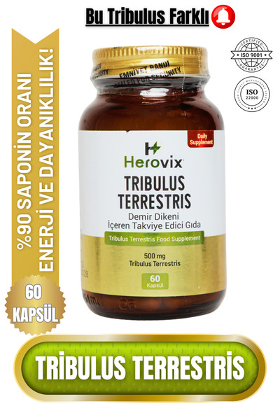 Herovix Tribulus Terrestis 500 Mg 60 Kapsül