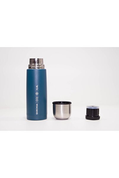 Decathlon Paslanmaz Çelik Termos - 0,4 Litre - Mavi Meridyendukkan Quechua