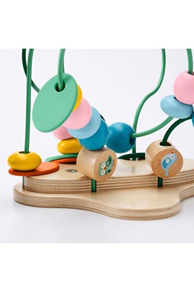 IKEA Boncuklu Helezon Çok Renkli Eğitici-geliştirici Bebek Aktivite Oyuncağı 29x24x34cm