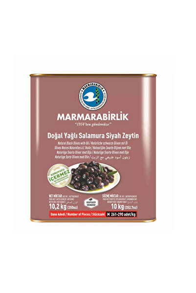 MarmaraBirlik Süper (M) Yağlı Salamura 10 Kg Teneke (261-290)
