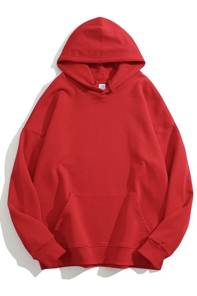 LA GULER Φούτερ Oversize Cotton Hoodie με κουκούλα - 3 κλωστές σαρδόνι