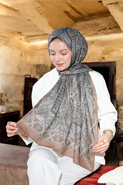 Baştacı Baştaci Soft Ethni̇k 0181 Brown Shal