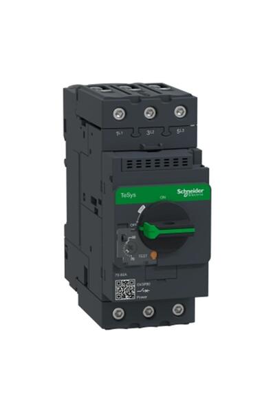 Schneider Electric GV3P80 -TeSys GV2 Motor Devre Kesici Termik Many. 70-80A