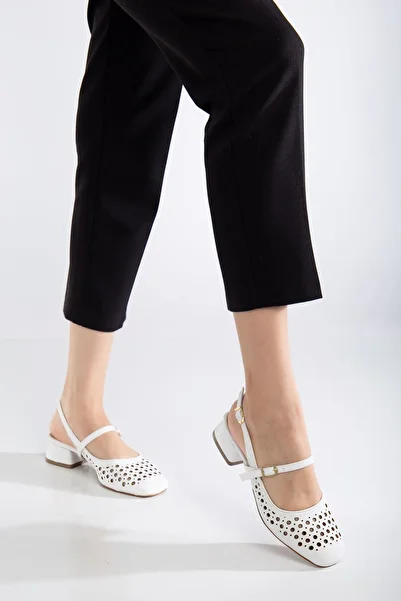 MaskButik Ceyla High Heels - Skin, White
