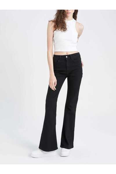 geenz manifacture Women's Black Lycra Stretchy Cherry Lycra High Waist Spanish Jeans Trousers