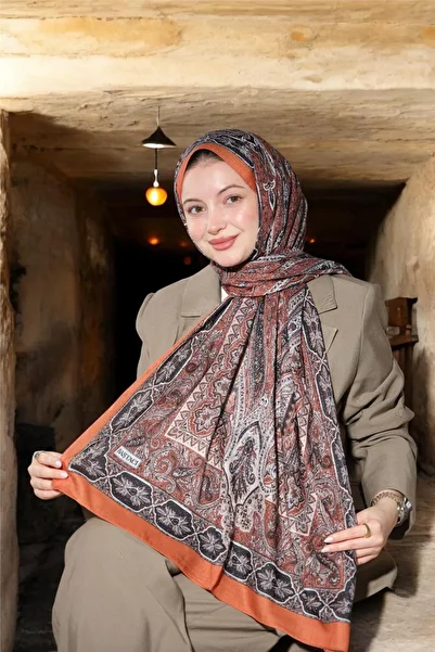 Baştacı Baştaci Soft Ethnic 0181 Camel Shal