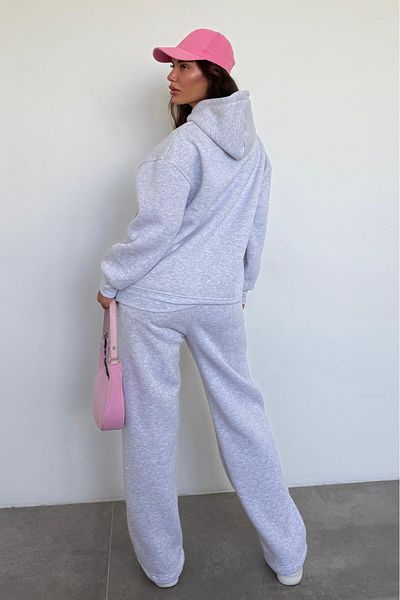 Madmext Karmelanj Hooded Printed Women's Tracksuit Set Mg2524