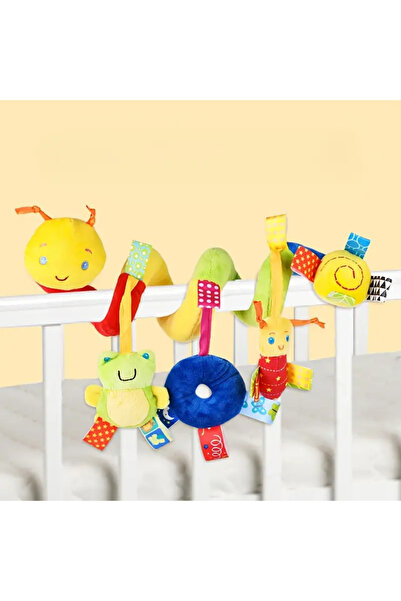 ZUMRANKA Arı Bebek Çıngırağı Renkli Spiral Puset Beşik Yatak Bebek Arabası Uyumlu