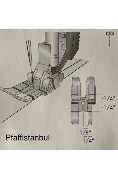 Pfaff ¼ Inç Kapitone Ayağı 820926096