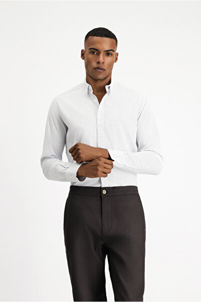 Kiğılı Κλασικό βαμβακερό πουκάμισο με μακρυμάνικο Slim Fit Slim Fit