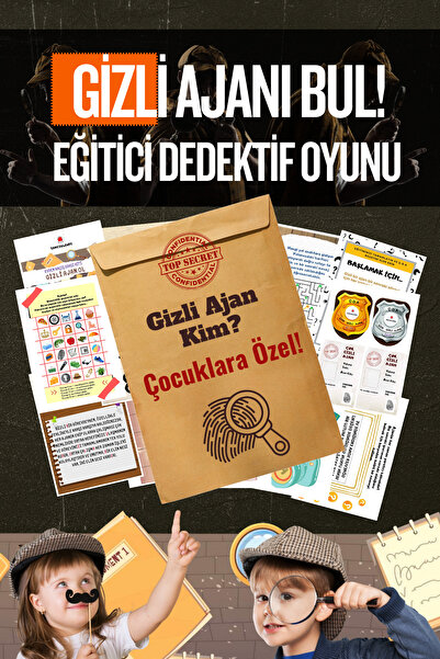 GameBulance Gizli Ajan Oyunu - Çocuk Dedektif Oyunu - Bilmeceleri Çözme - Dedektif Oyunu - Eğitici Oyun