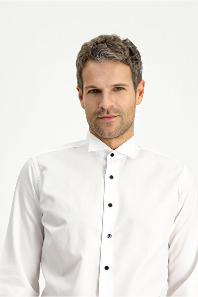 Kiğılı Βαμβακερό πουκάμισο Ata Collar Slim Fit Slim Fit