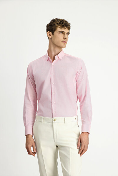 Kiğılı قميص أكسفورد بأكمام طويلة وقصة عادية من القطن وأزرار وياقة