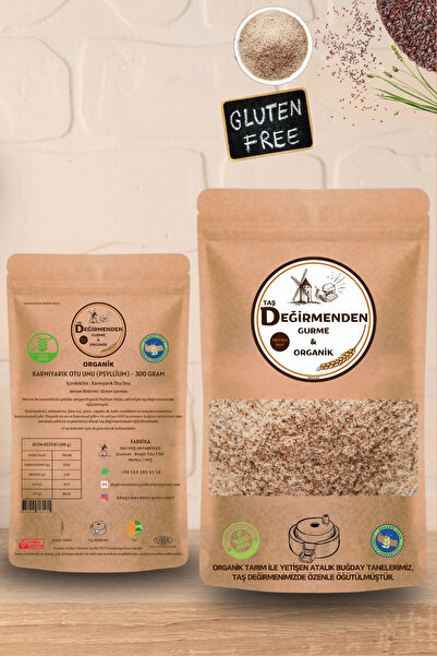 Değirmenden Karnıyarık Otu Unu (Psyllium) (Gluten İçermez) - 300 Gram