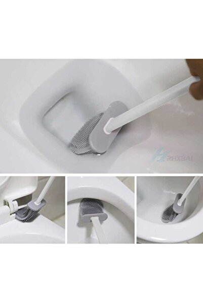 EcoVibe WC Baie Perie pentru toaletă Perie pentru curățarea toaletei WC montată pe perete Mătură pentru toaletă Utilizare practică