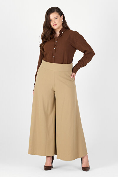 G-Line A Kesim Yüksek Bel Geniş Palazzo Pantolon