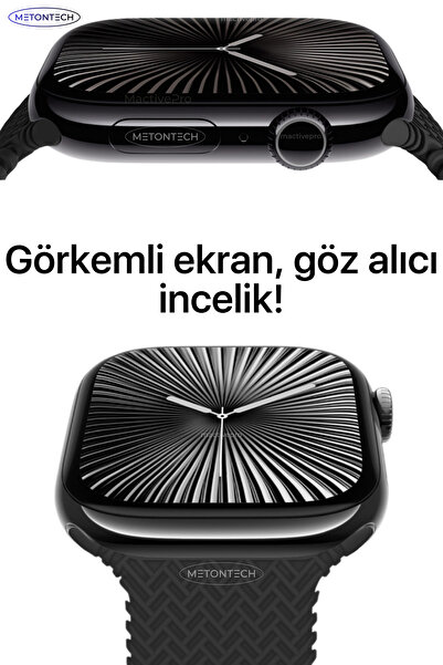 MactivePro Watch HK11 Pro Max Amoled Akıllı Saat Tüm Akıllı Telefonlara Uyumlu Kordon Hediyeli Amoled Ekran
