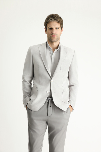 Kiğılı Αθλητικό βαμβακερό μπουφάν με λεπτή εφαρμογή