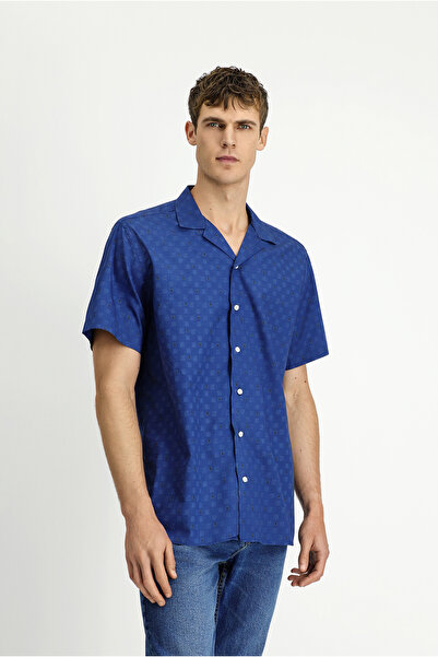 Kiğılı Cămașă din bumbac cu model cu mânecă scurtă