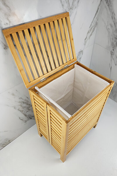 Digithome Bambu Çamaşır Kirli Sepeti Banyo Düzenleyici – DB-0034
