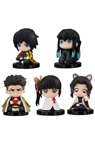 Choice 5 Style-Set-B Q Version Demon Slayer 5 Style/Set Sitting Ghost Doll Tanjiro Nidouzi Inosuke Zenizu F