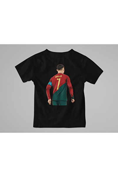 MAGORS Ronaldo Cr7 Printed Cycling Neck Cotton Short Sleeve Children's Tshirt
