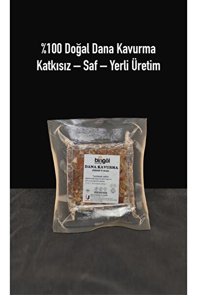 BİNGÖL ET SÜT BAL Bingöl Et Dana Kavurma Dilimli 300 gr