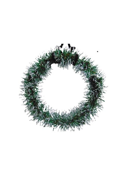 OEM Coronita de Craciun cerc 20 cm alb cu verde