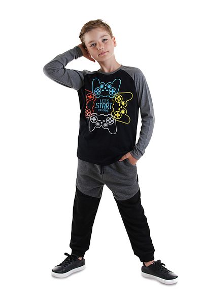 Denokids Let's Play Boy's T-Shirt Pants Set