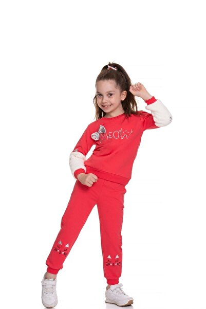 Cicitime Meow Embroidered Girl's Set