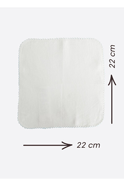 kitikate Organic Basic 4 Pack Mouth Wipes - Ecru Blue