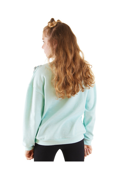 MSHB&G Flower Patterned Mint Sweatshirt for Girl