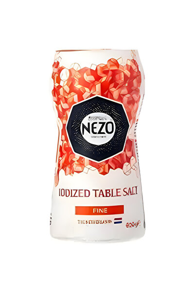 NeZoru ملح طعام نيزو الأحمر المعالج باليود الناعم