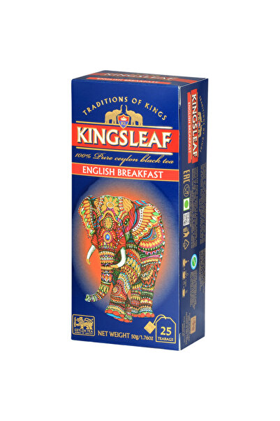 OEM Ceai Negru, Kingsleaf, English Breakfast, 25 plicuri, 50 g