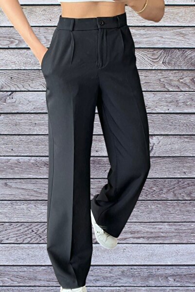 Genel Markalar Kadın Siyah Oversize Kesim