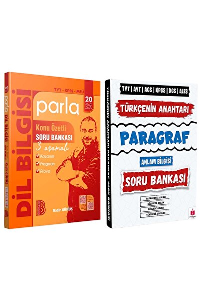 Anahtar Kitap 2026 Türkçenin Anahtarı Paragraf Soru + Benim Hocam Parla Dil B...