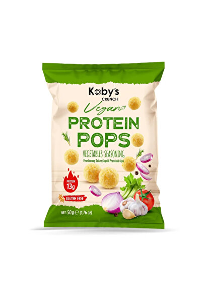 kobys crunch PROTEİN CİPSİ SEBZE AROMALI (50gr x 6 adet)