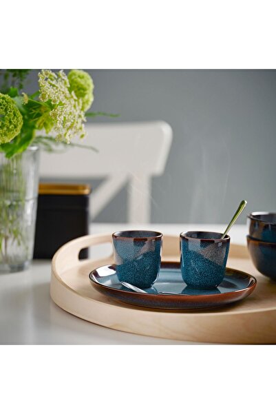 IKEA Espresso Fincanı GLADELIG, mavi, 10 cl