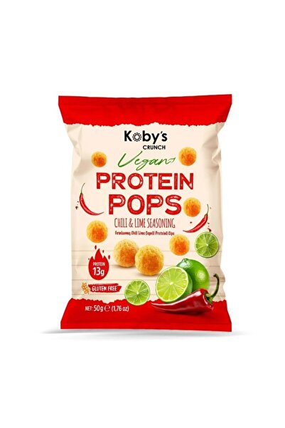 kobys crunch PROTEİN CİPSİ CHILI AND LIME ÇEŞNİLİ (50gr x 6 adet)