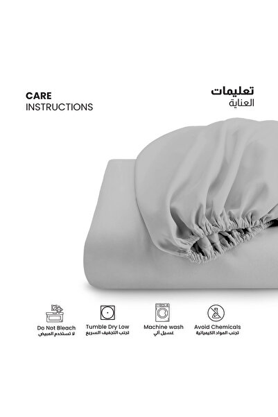 COTTON HOME Supersoft 1 Piece Fitted Sheet 90x190+20cm,Single Size Bed sheet Deep Pocket Design for a Secure Fit