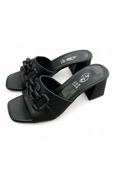 Aldina Nucci Thick Heeled Women's Slippers # 1059