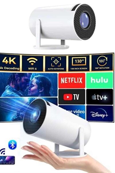 Genel Markalar Taşınabilir Projeksiyon Ayaklı Projektör Android Uyumlu HDMI G...