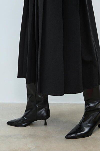 Stradivarius Midi skirt with box pleats